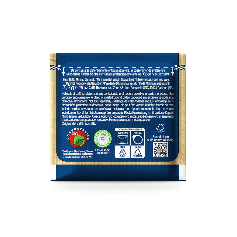 Cialde Caffè Borbone Miscela BLU +20 gratis