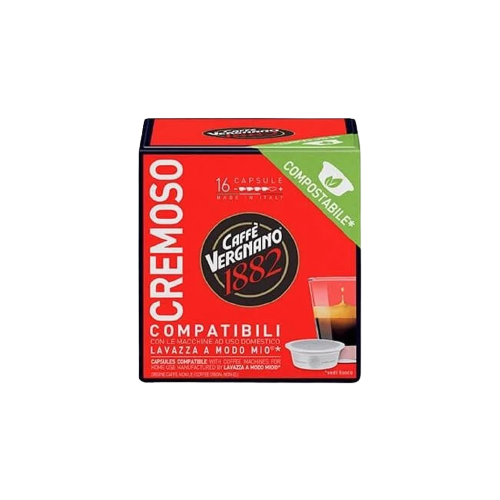 128 Capsule Caffè Vergnano CREMOSO Compatibili Lavazza A Modo Mio