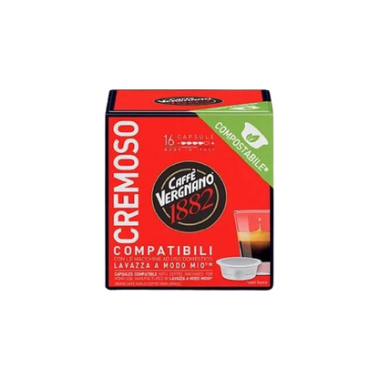 128 Capsule Caffè Vergnano CREMOSO Compatibili Lavazza A Modo Mio