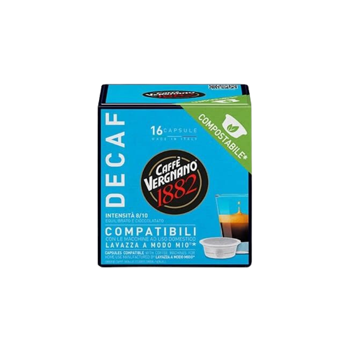 128 Capsule Caffè Vergnano DECAF Compatibili Lavazza A Modo Mio