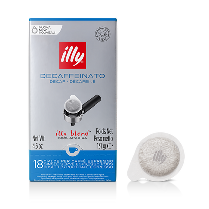 18 Cialde ILLY Monodose DECAFFEINATO