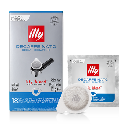 18 Cialde ILLY Monodose DECAFFEINATO