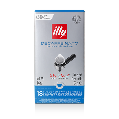 18 Cialde ILLY Monodose DECAFFEINATO