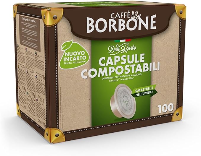 100 Capsules Caffè Borbone Miscela ORO Compatible Lavazza A Modo Mio