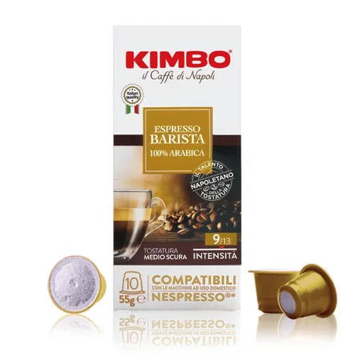 100 Capsule Kimbo ESPRESSO BARISTA 100% Arabica Compatibili Nespresso