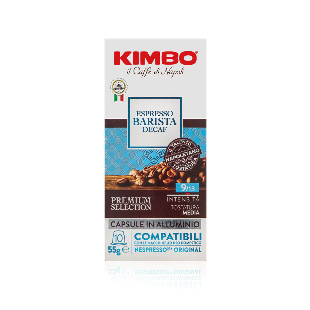 100 Capsule Kimbo ESPRESSO BARISTA DECAF Compatibili Nespresso