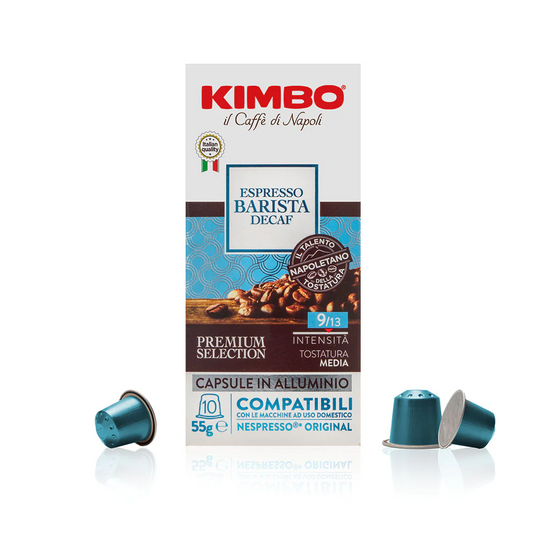 100 Capsule Kimbo ESPRESSO BARISTA DECAF Compatibili Nespresso