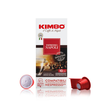 100 Capsule Kimbo ESPRESSO NAPOLI Compatibili Nespresso