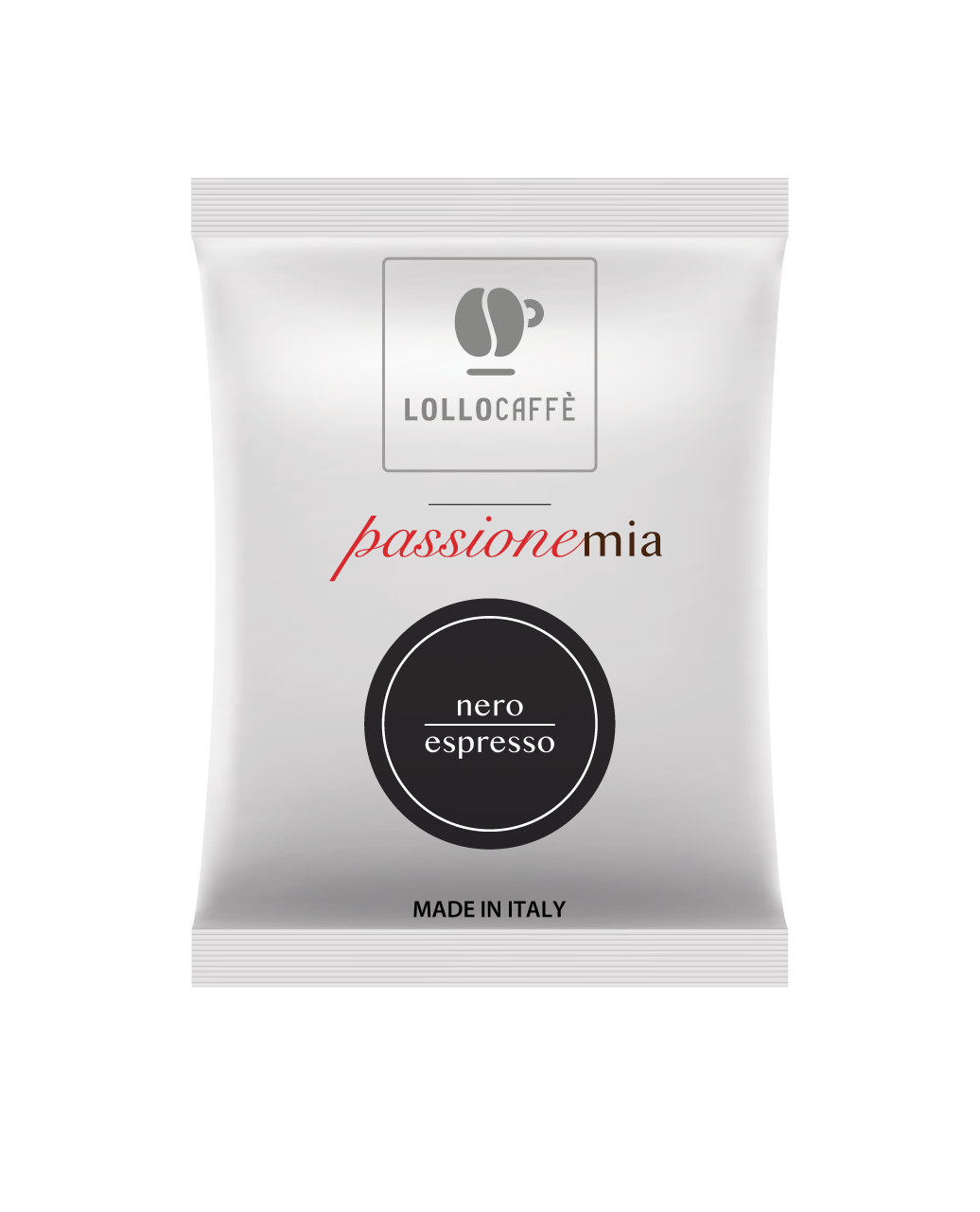 100 Capsule Lollocaffè NERO ESPRESSO Compatibili Lavazza A Modo Mio