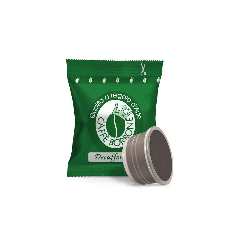 100 Capsule Caffè Borbone Miscela VERDE DEK Compatibili Lavazza Espresso Point