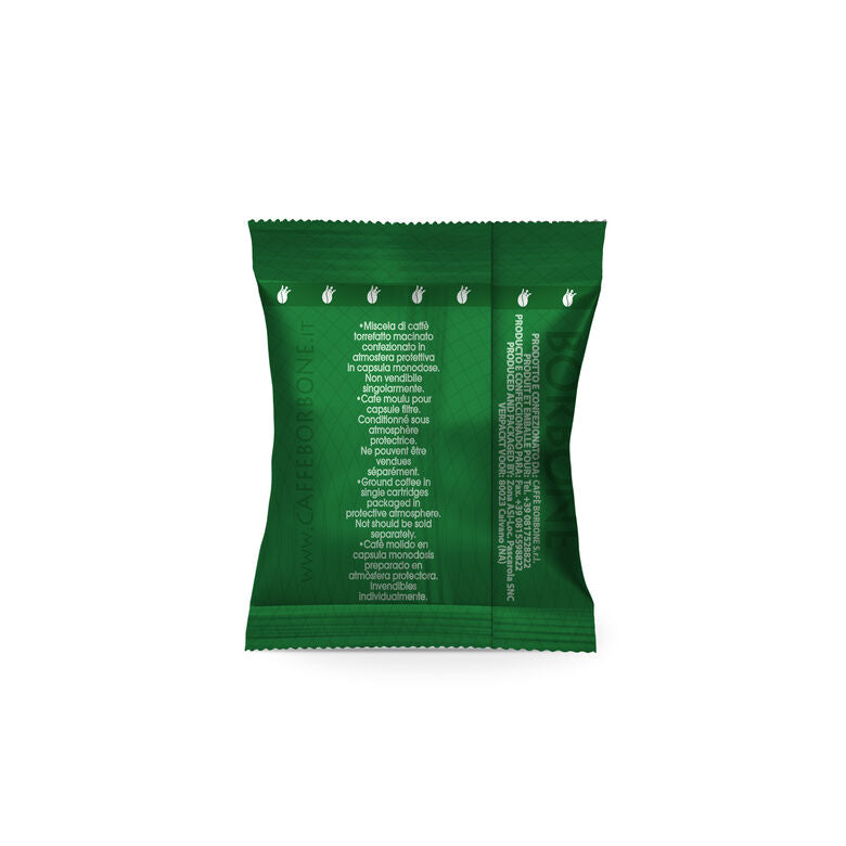 100 Capsule Caffè Borbone Miscela VERDE DEK Compatibili Lavazza Espresso Point