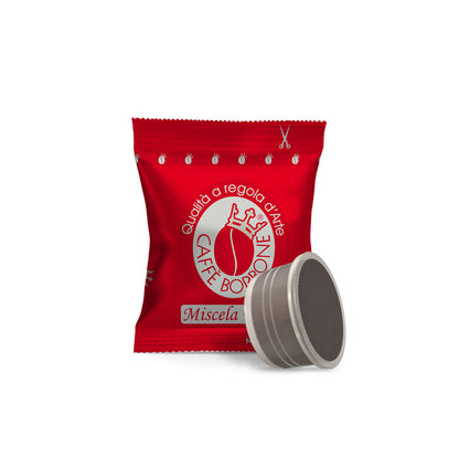 100 Capsule Caffè Borbone Miscela ROSSA Compatibili Lavazza Espresso Point