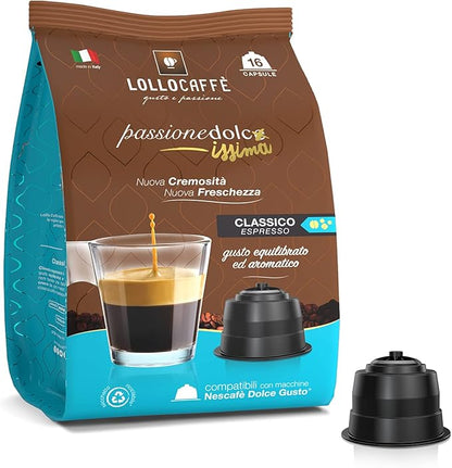 Capsule Lollocaffè CLASSICO ESPRESSO Compatibili Dolce Gusto