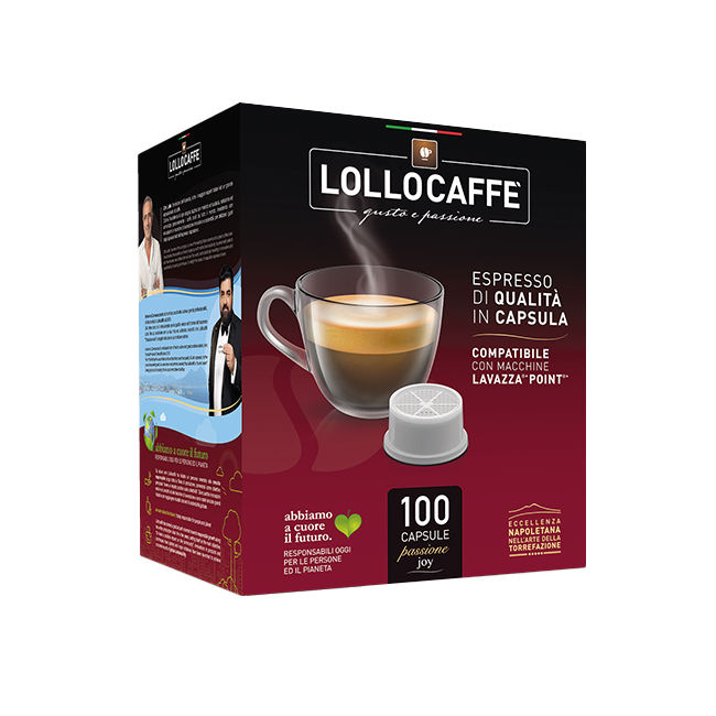 100 Capsules Lollocaffè ORO ESPRESSO Compatible Lavazza Espresso Point