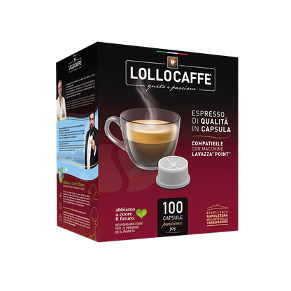 100 Capsules Lollocaffè ORO ESPRESSO Compatible Lavazza Espresso Point